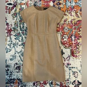 J Crew Tan wool Dolman Dress
